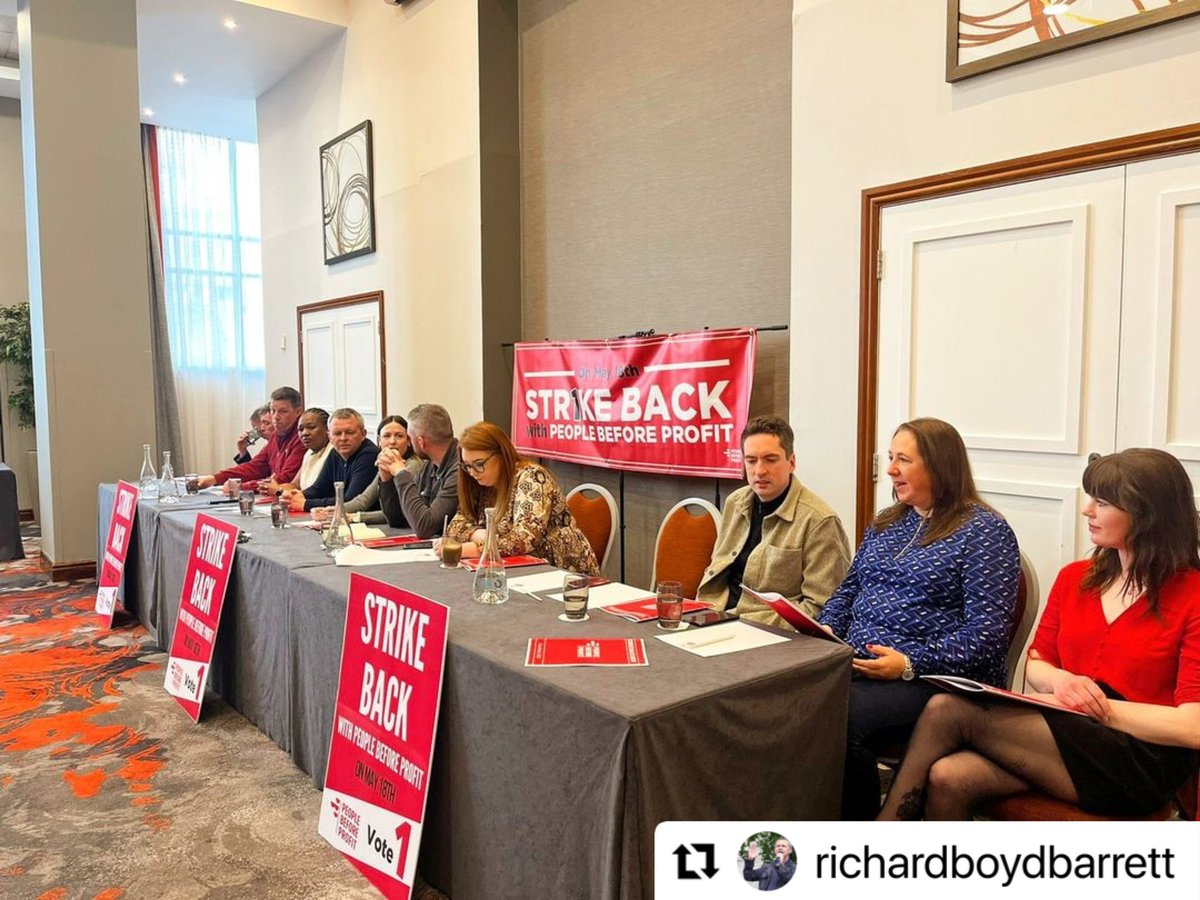 pb4p's tweet photo. #Repost @RBoydBarrett yesterday in #Belfast โDelighted to join our #LE23 candidates for the launch of the local election campaign in Belfast this morning.
Great, diverse group to challenge the establishment. Beir Bua!โ #StrikeBack #joinPBP https://t.co/g0GS0GzibW