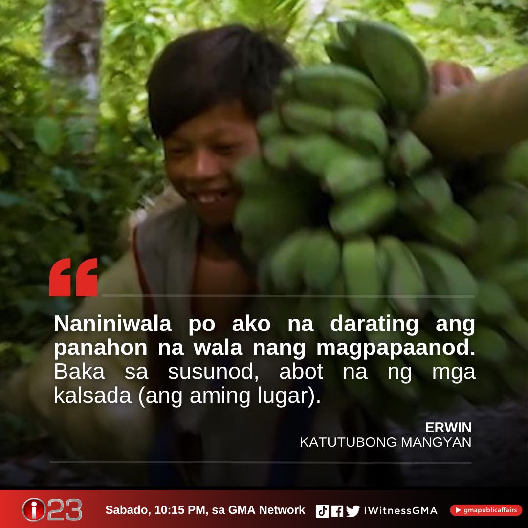 IWitnessGMA's tweet photo. Dati, ang pangarap lang ni Erwin ay makakain ng kanin tatlong beses sa isang araw.
Makalipas ang ilang taon, mas matayog na kaya ang kanyang pangarap?
Muling panoorin ang dokumentaryo ni Kara David na "Balik Ilog" ngayong Sabado, 10:15 PM, sa GMA Network!
#IWitness
#BalikIlog https://t.co/lcHfscAWnM