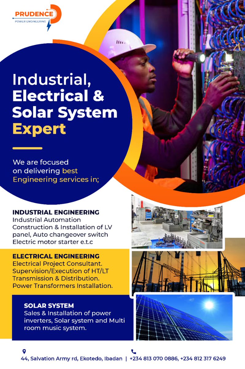 Ogaz_Ol's tweet photo. Engineering your Home, Businesses, and industries. https://t.co/j36McjXV6q