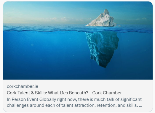 Real Insights (@real_insights) on Twitter photo Cork Talent & Skills: What Lies Beneath?
Excited re this forthcoming <a href="/corkskillnet/">Cork Chamber Skillnet</a> funded @conexionIE & @real_insights in-person event with Thurs 11th May <a href="/KingsleyHotel/">The Kingsley</a> Cork.
An open invite, register at link below #Cork #Talent #Skills #Event
lnkd.in/gWhjcMxh Cork Talent & Skills: What Lies Beneath?
Excited re this forthcoming <a href="/corkskillnet/">Cork Chamber Skillnet</a> funded @conexionIE & @real_insights in-person event with Thurs 11th May <a href="/KingsleyHotel/">The Kingsley</a> Cork.
An open invite, register at link below #Cork #Talent #Skills #Event
lnkd.in/gWhjcMxh