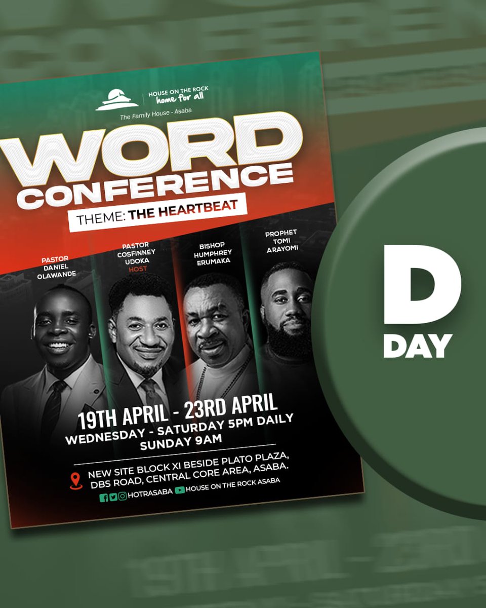 mosix_designz's tweet photo. The Day we have been waiting for is finally here. Word conference starts today by 5pm. Don't come late. #wc2023 #TheHeartBeat https://t.co/jOmgVzE85T