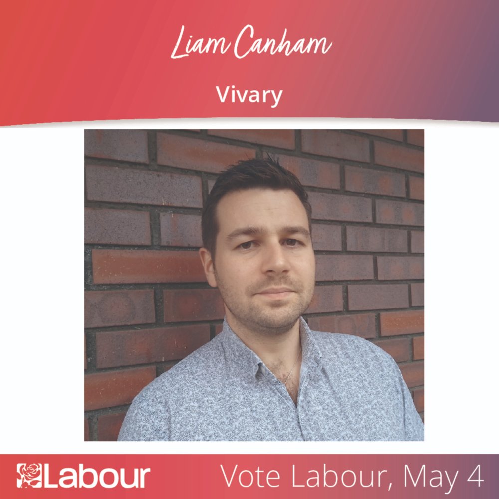 'I live in Taunton and work for a health services company. I'm passionate about providing a voice for Vivary and Taunton.' Vote Liam Canham for Vivary Ward, Taunton Town Council #LocalElections #VoteLabour