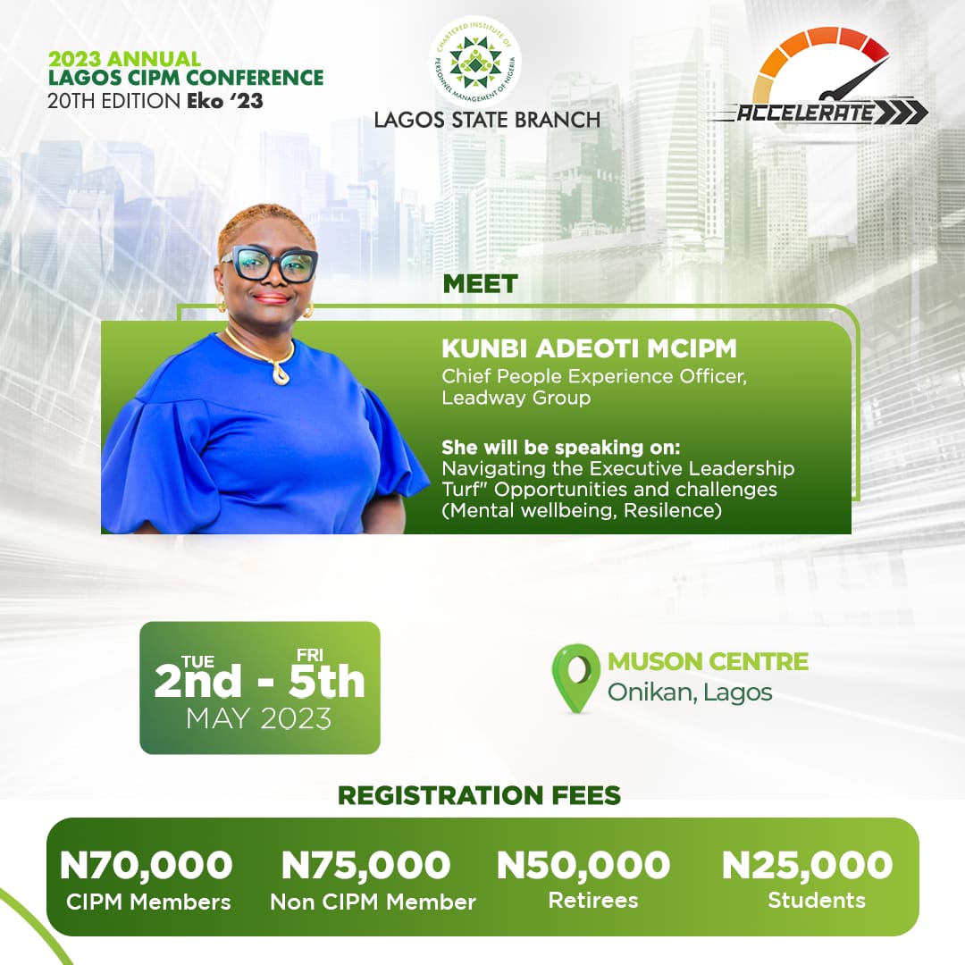 AbiodunWilhelm's tweet photo. Mental wellbeing, work life integration, how can these still be achieved while we focus on resilience? Kunbi Adeoti theChief People Experience Officer, Leadway Group, will be speaking on "Navigating the Executive Leadership Turf"" https://t.co/xEr7caNYuS