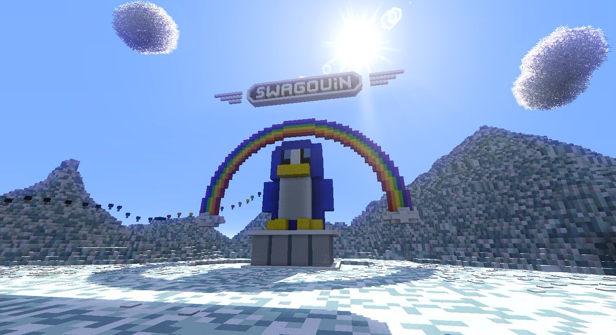 Swagouin's tweet photo. Le spawn de la v1 de Swagouin ! à l'époque le spawn était un plot sur le créatif ! https://t.co/R72p45mAhJ