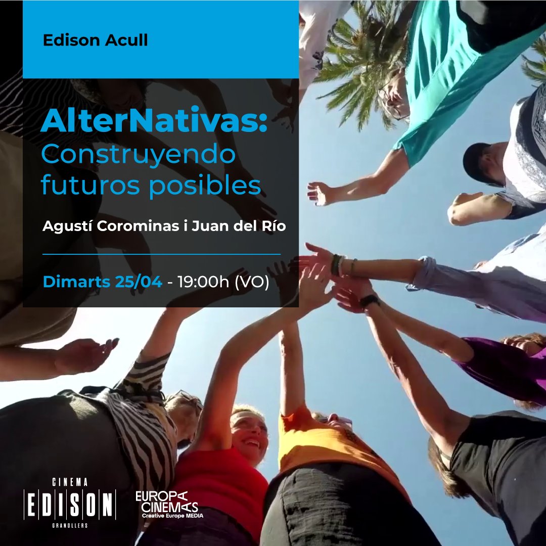 edisoncinema's tweet photo. I la setmana vinent...
💚 Un documental sobre iniciatives de transició i regeneració ecosocial!
🎬 AlterNativas #EdisonAcull
🗓 Dimarts 25/04 a les 19h (VO)
🔗 Informació i entrades a: https://t.co/ljCr5HgRAj
#Granollers #Documental #Cultura https://t.co/vndKvdumF8