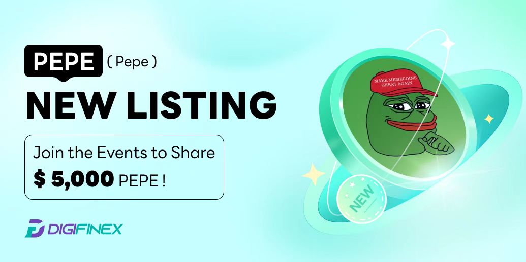 DigiFinex's tweet photo. 🎯NEW $5,000 $PEPE Airdrop is #available for RT &amp; Follow @pepecoineth 

⏰Trading Time: April 19th, 2023 10:00 (UTC)
📈To Trade: https://t.co/eLfl8DCCa8

💥Gleam Task: https://t.co/ku4RsVM03V
💡Details: https://t.co/h7ZktUimjn
#memecoins #tokens #Crypto #CryptocurrencyMarket
1/2 https://t.co/TvL0T9bd0a