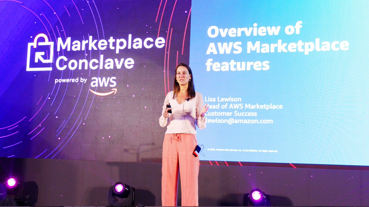 mpconclave's tweet photo. Understand the nuances of Procurement Transformation from Lisa Lewison, Head of AWS Marketplace Engagement Success.

#marketplaceconclave2023 #awsmarketplace https://t.co/AqgsYzP1qP