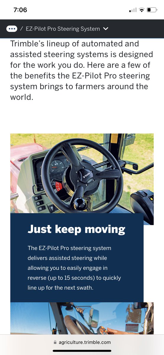 BrookSeal's tweet image. Anyone know how to calibrate or put steering settings in ezpilot pro(iPad looking one), when fitted to a Cat tractor ? Won’t let me use auto cal, because when doing cal it turns tractor around on itself. Old fm750 easy to enter angle per turn manually,Thanks
#bfig #epag @trimble
