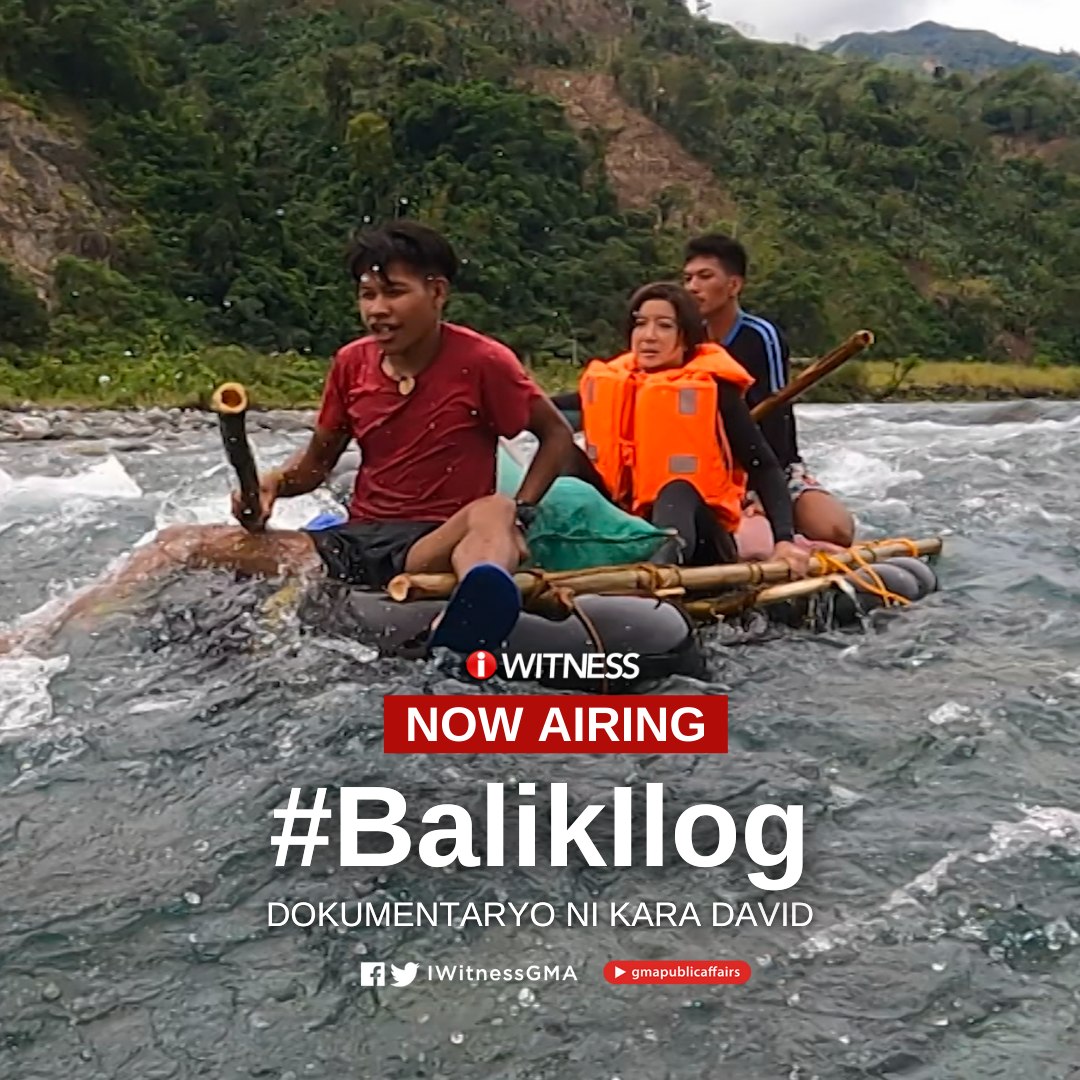 IWitnessGMA's tweet photo. Nagsisimula na ang dokumentaryo ni Kara David na #BalikIlog sa #IWitness! Sabay-sabay tayong manood sa GMA Network ngayong gabi! https://t.co/f2dqNIzNXM