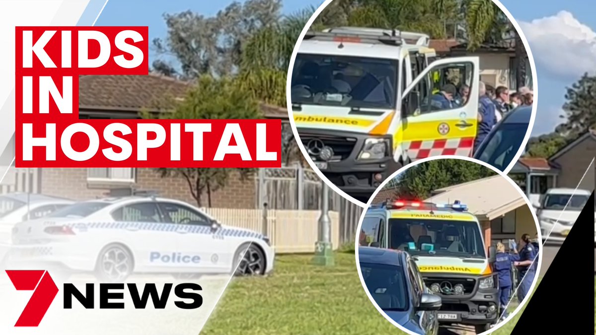 7NewsSydney's tweet photo. Two young children have been rushed to hospital after they were found unconscious inside a home in Airds. https://t.co/QHhrp9P06G #Airds #7NEWS https://t.co/Zl30Fd52Fr