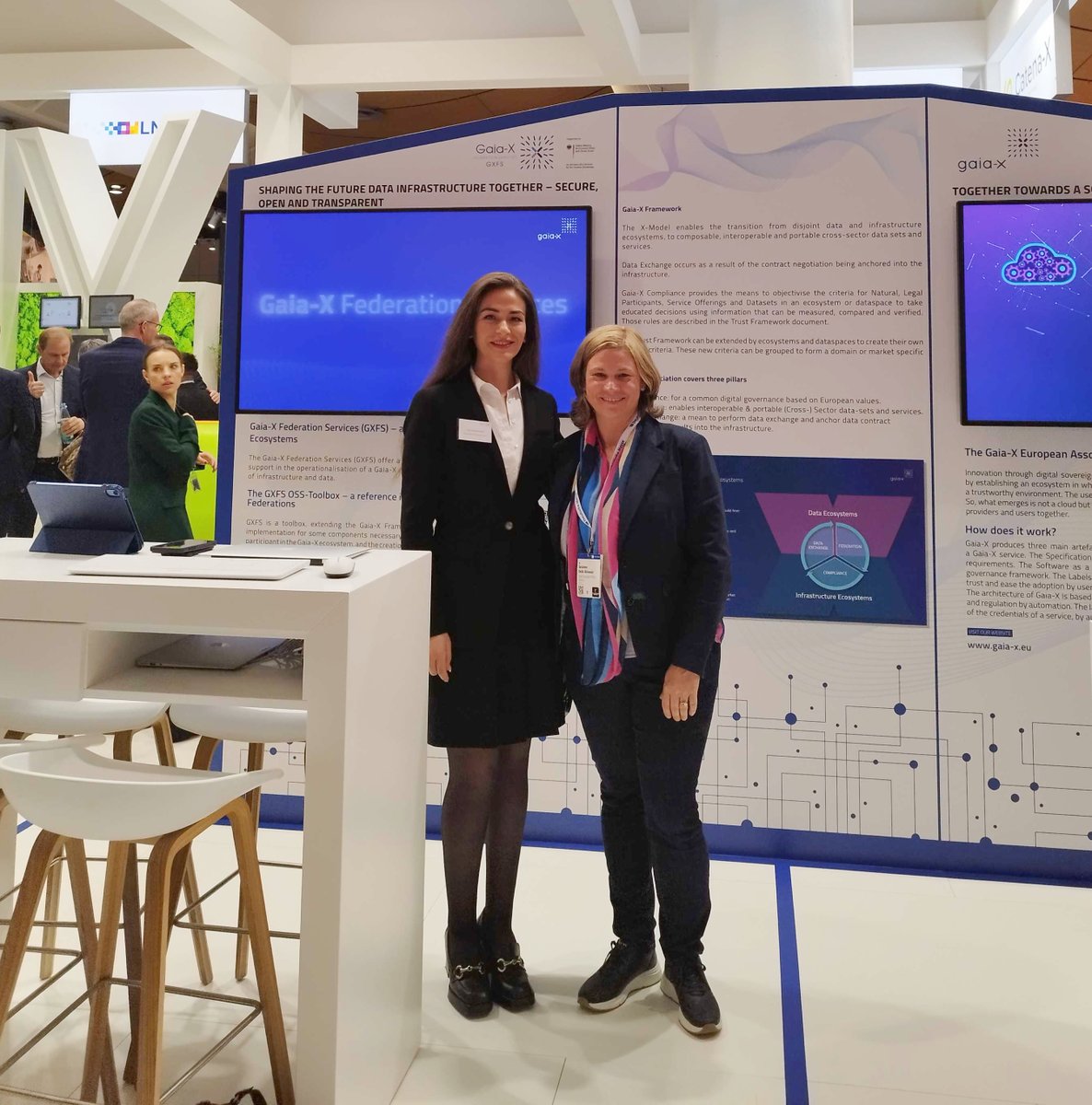 Our team is at the Hannover Messe 2023. Find us on Stand D26 in Hall 8, until April 21st 💪

As an implementation partner of Gaia-X Federation Services and eco, we are showing #digitalproductpassport implementation details in accordance with the federated catalog.

#HM2023