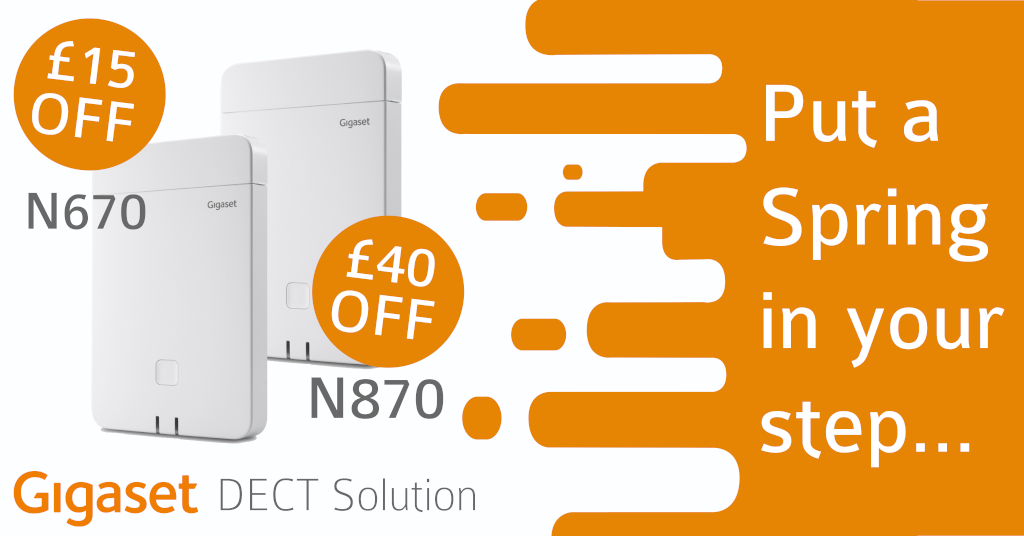 provu_uk's tweet photo. Put a spring in your step with @Gigaset latest Spring Promotion. Save on both the N670 & N870 DECT solutions with no limit on order quantity!
Find out more here and get your order in! https://t.co/tuOuLN0EaN
#gigaset #DECT #singlecell #multicell #telecoms https://t.co/ZpWPXMOEgN