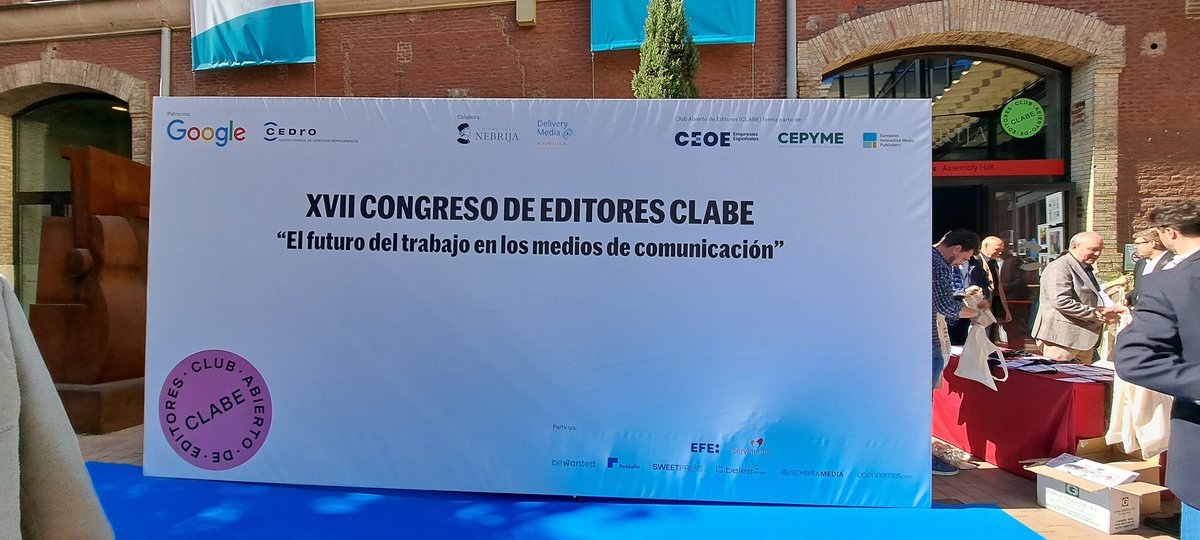 AdriAlvarezCM's tweet photo. A por la segunda mitad de la mañana en #CongresoCLABE2023 https://t.co/tMZVVYQoVM