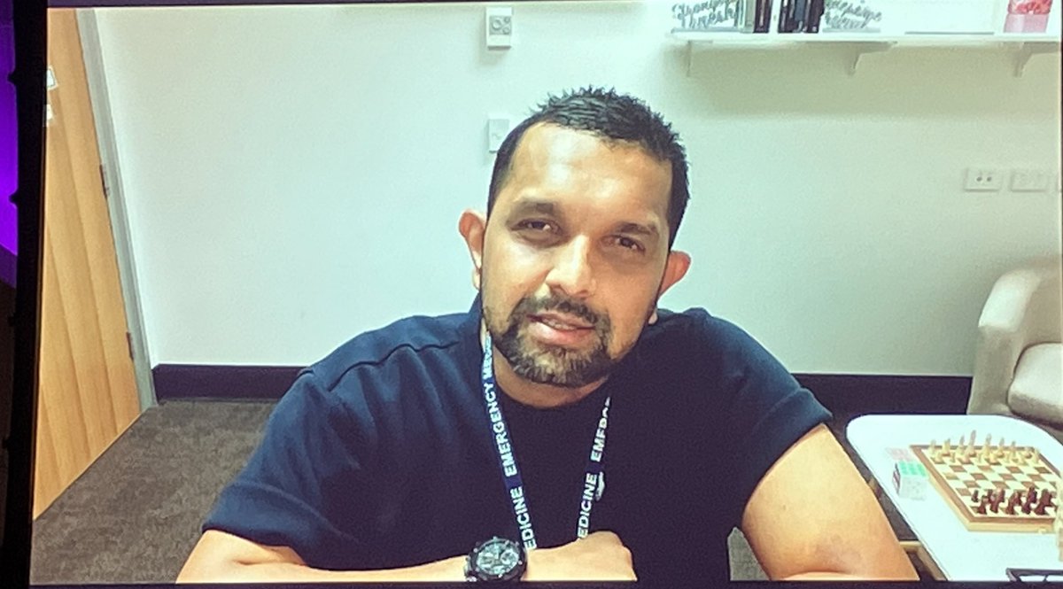 RCollEM's tweet photo. Incredibly powerful &amp; moving presentation from #disability advocate
 Dr Dinesh Palipana at #RCEMcpd on his spinal injury, and how his subsequent quadriplegia made him a better doctor. The power of hope and overcoming many challenges. https://t.co/CYweCtlsJt