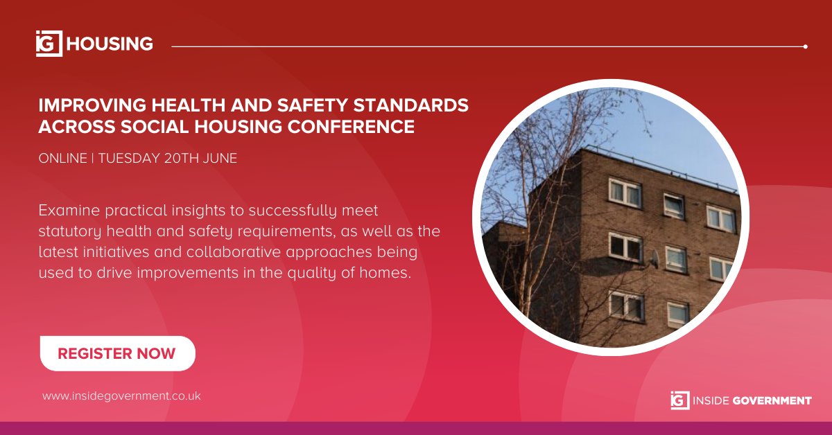 Join <a href="/The_CIEH/">Chartered Institute of Environmental Health</a>, <a href="/RSHEngland/">Regulator of Social Housing</a>, <a href="/ElecSafetyFirst/">Electrical Safety First</a>, <a href="/BristolCouncil/">Bristol City Council</a> at our solutions-focused conference on the 20th of June, and gain key tools to effectively assess, control and manage any hazards tenants could be exposed to. 
👉 Register Here: hubs.la/Q01M1pr20