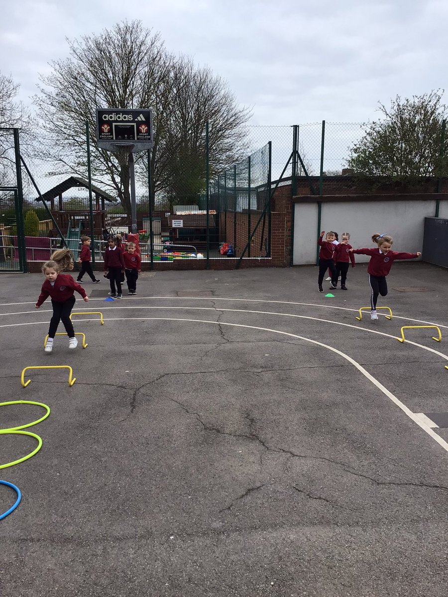 StBedeSacriston's tweet photo. Class 1 have had a great start to the day taking part in our intra school sports event. We competed in our house teams and showed some great skills as well as having lots of fun! Thanks to Mr Smith and Mr Hill for helping us. #shinebrightly https://t.co/E3cNAIxWtX