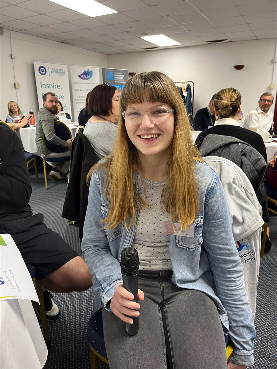 SelworthySchool's tweet photo. A massive well done to Lucy for talking at the Somerset Supported Employment Summit in front of around 100 people about her future dreams and aspirations! #selworthyfutures #brave #careers #opportunities https://t.co/QlUEzZ8lke
