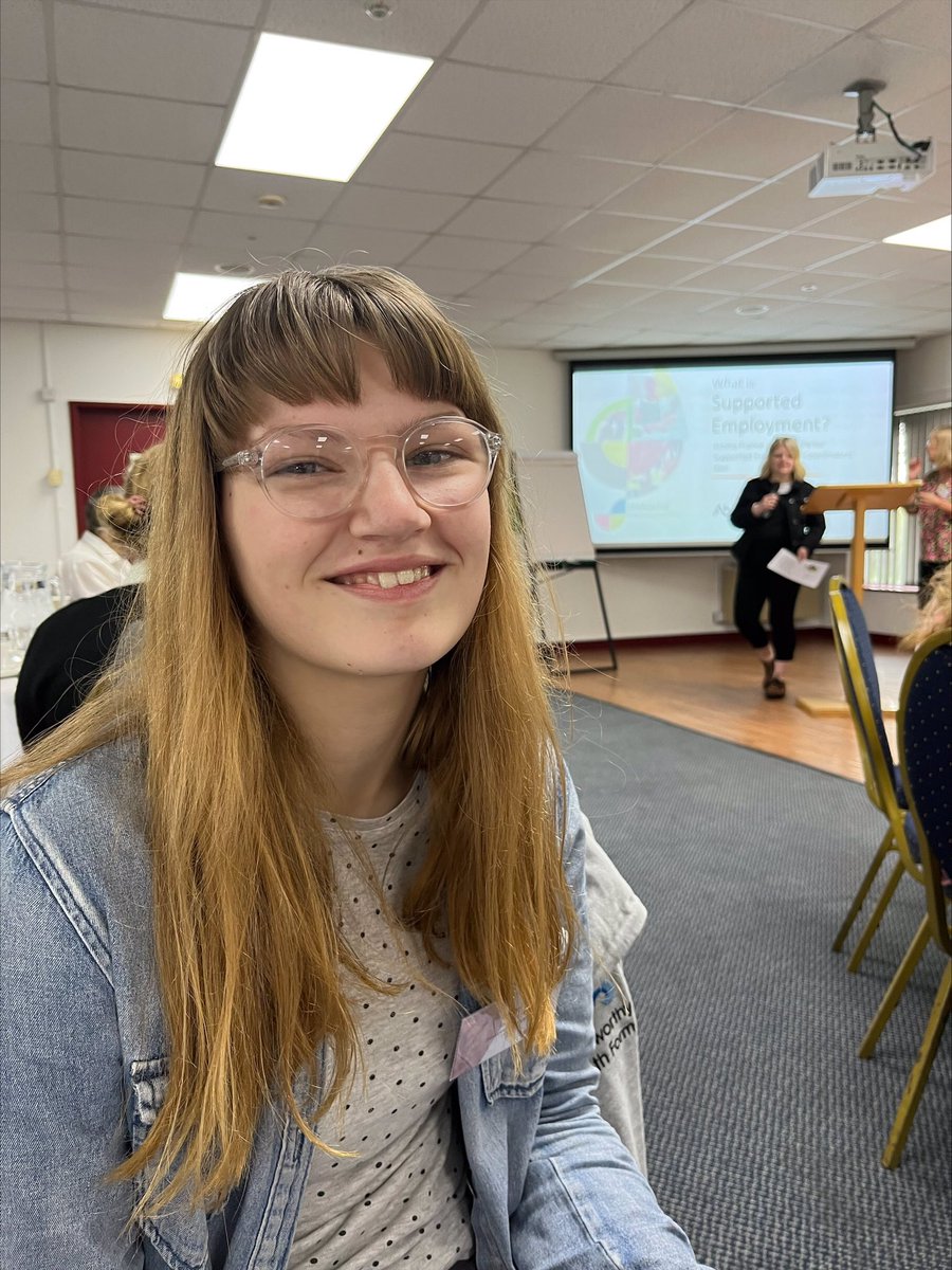 SelworthySchool's tweet photo. A massive well done to Lucy for talking at the Somerset Supported Employment Summit in front of around 100 people about her future dreams and aspirations! #selworthyfutures #brave #careers #opportunities https://t.co/QlUEzZ8lke