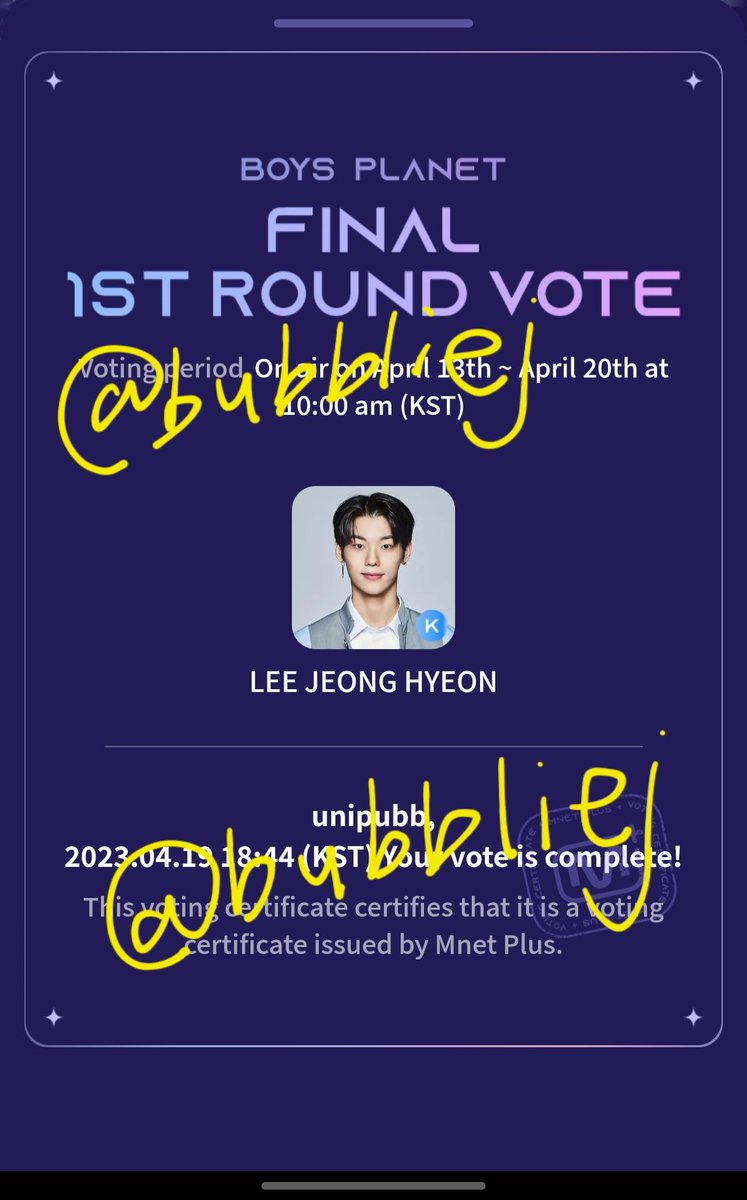 bubbliej's tweet photo. @zzeniuslee done!! thank you for the GA kak 💓 semoga biasnya menang yaa 🫶🫶 https://t.co/YRIh2PG2CW