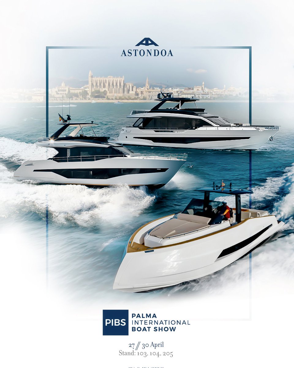 astondoayacht's tweet photo. ... ya llegamos @PalmaBoatShow 
... here, we go 🚤🚤🚤
#astondoyachts #astondoa
#Palma #Baleares https://t.co/RThUFylfhE