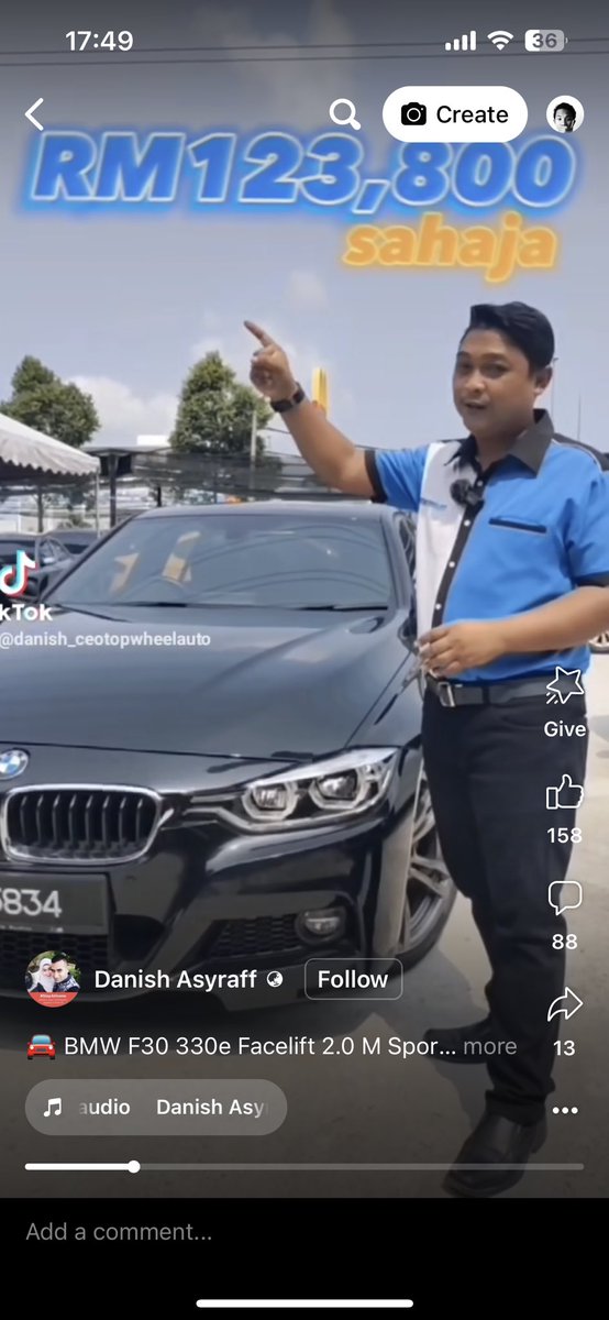 evvok's tweet photo. Orang tiktok ni memang sakit jiwa aku rasa, dia suruh orang keje basic 2k beli kereta 120k. Kahkahkah mampos https://t.co/kRnjpw7UcL