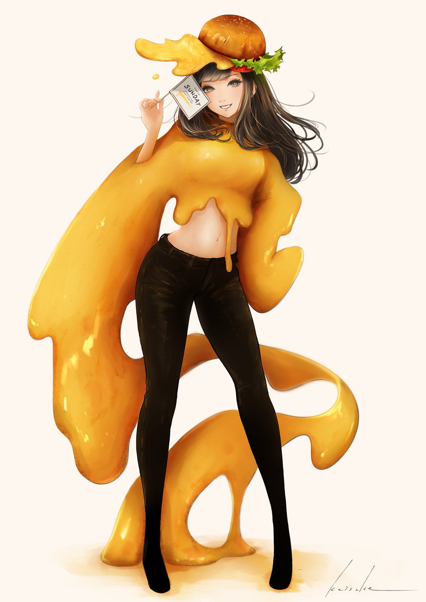 ksk_illust's tweet photo. イベント告知🙌

美女降臨！
「飯テロガール展」in SUNDAY

東京・水道橋にあるハンバーガーショップSUNDAYさんとのコラボ企画！！

日程▶︎5/12〜5/26

今回の企画に合わせて描かせていただいた新作を含めた飯テロガールズ作品の展示とグッズ販売、そして特定のメニューを頼むとちょっとしたお楽しみも…🤭

ボリュームたっぷりなハンバーガーに喰らいつきながら飯テロガールも眺めてお腹をたっっっぷり満たしに来てください🍔✨

SUNDAYさんのWebサイトもリプ欄に記載しておりますので、ぜひチェックよろしくお願いします！！