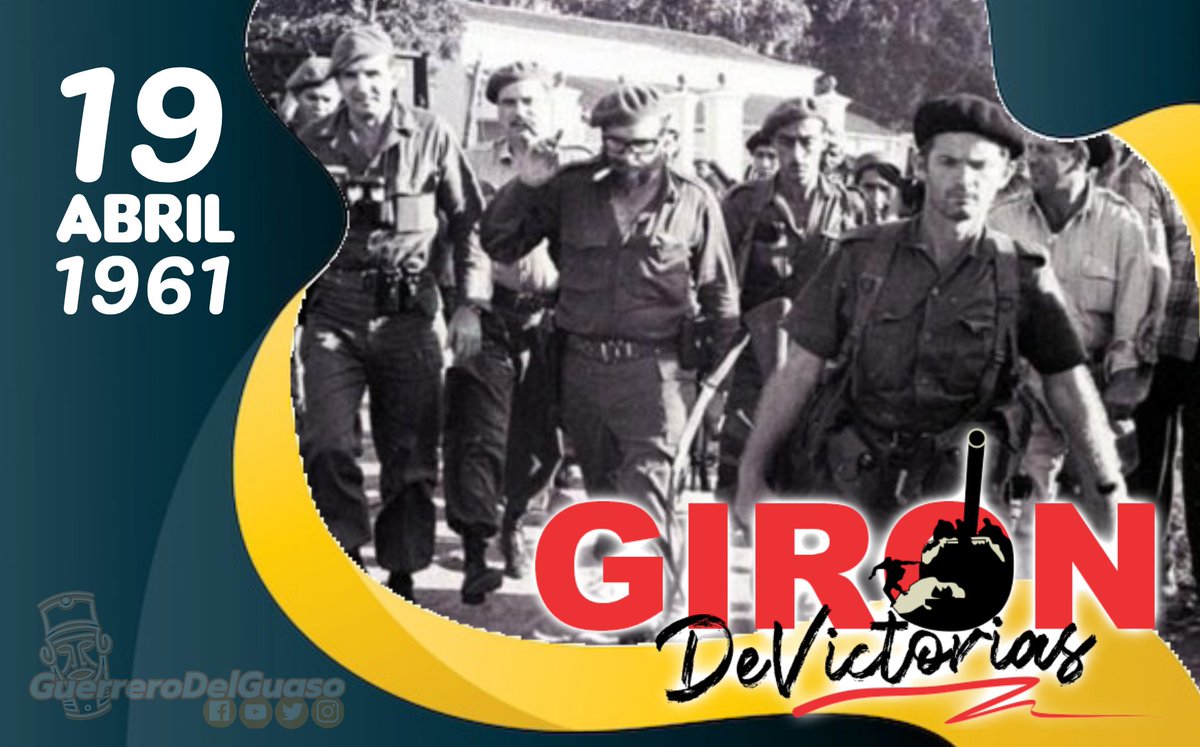 La Victoria de Playa Girón tuvo dos grandes protagonistas, uno de ellos fue el pueblo, y el otro, nuestro Comandante en Jefe Fidel Castro.
#GironDeVictorias 
#CubaViveEnSuHistoria 
#Eam12V
#Cdi_gilberto