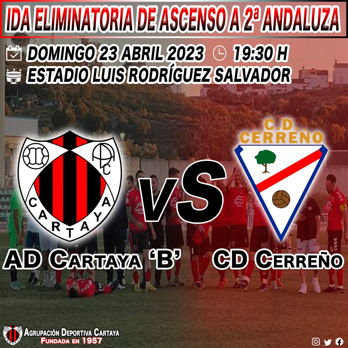 ⚽️ CANTERA

Empieza el último paso de nuestro filial en la lucha por el ascenso a Segunda Andaluza.

#MásCartaya❤️🖤
#Cantera
