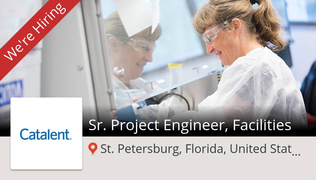 MarcSharp13's tweet image. Check out this #job: Sr. #Project #Engineer, Facilities at #Catalent in #StPetersburg workfor.us/catalent/i9sf2