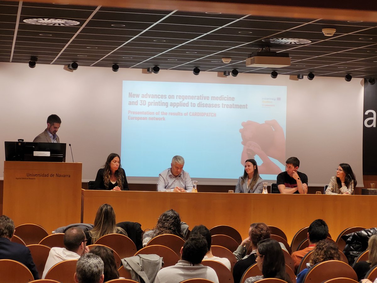 CardioPatch's tweet photo. #CARDIONEWS | Los socios de #CARDIOPATCH han presentado esta semana en Pamplona una innovadora solución que repara el tejido del corazón de pacientes de infarto de miocardio.

Descubre los resultados del proyecto cofinanciado por  #Interreg @Sudoe5:
🔗 https://t.co/5AYYRrV3Qo https://t.co/nDeZnoEGcq