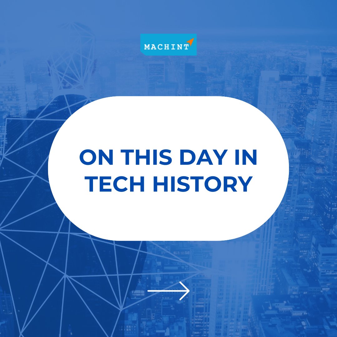 machint2's tweet photo. Here are some of the major events that took place in tech history on this day!
#Machint #OnThisDay #OnThisDayInTechHistory #Technology https://t.co/4qqMYmD01n