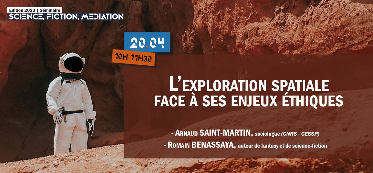 GaillardRobin1's tweet photo. 📢 Demain nouveau départ pour l'espace avec la troisième séance du séminaire #SFMGre ! On a hâte de vous retrouver à la @MSH_A ou sur YouTube, en compagnie de @ArSaintMartin et @romainbenassaya !
Lien vers le direct sur YTB : https://t.co/vYuOMbynGF https://t.co/hBXWLTlHnE