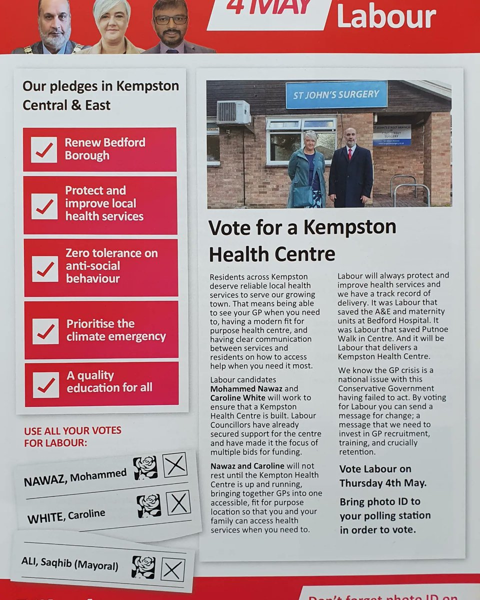 Vote Labour May 4th in kempston Central and East. #kempstoncentralandeast #workingallyearround #votelabour