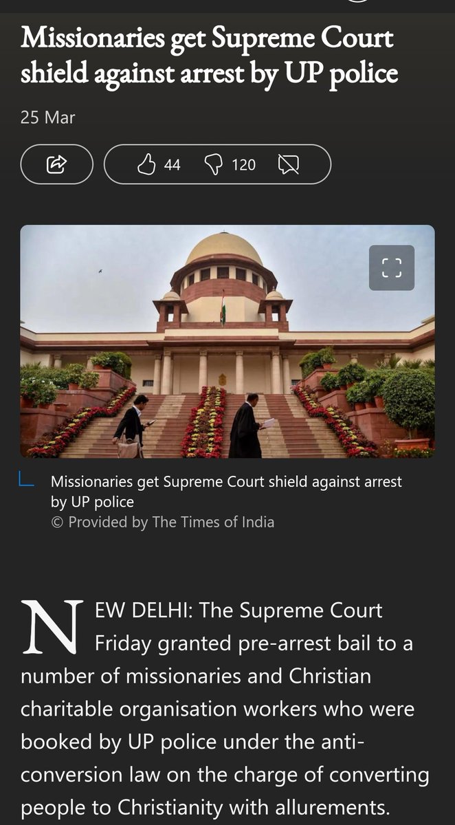 RatanSharda55's tweet photo. #SC will overrule state govt laws. It will support conversion. Where are we headed? Opposition is right #Democracy is in danger. 😕 https://t.co/xpH5UOdtIt