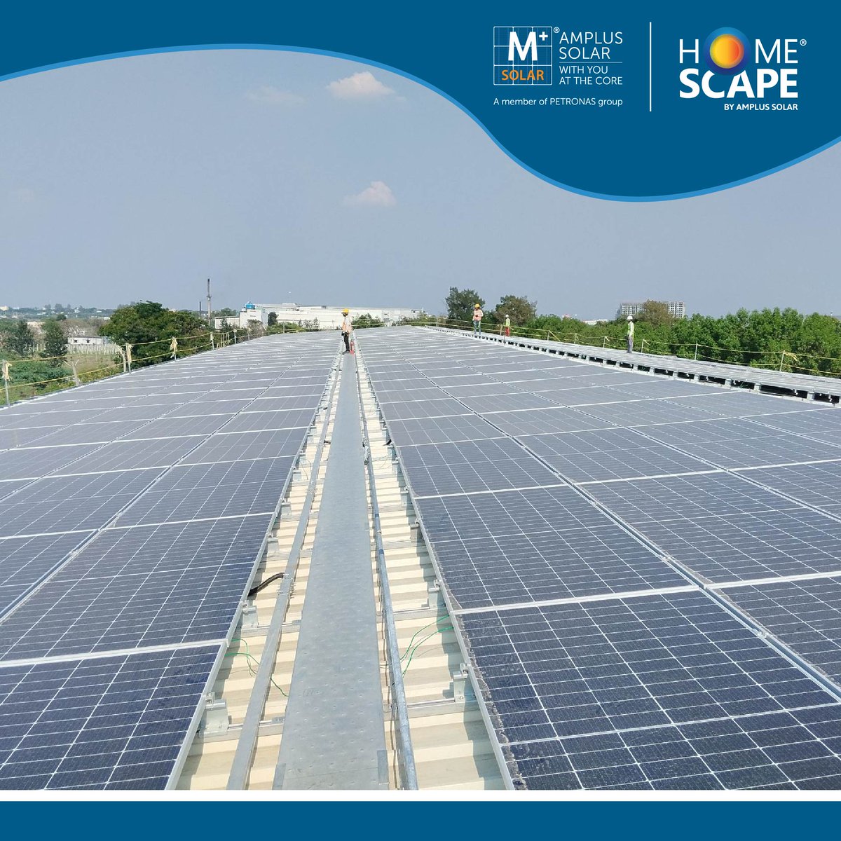amplussolar's tweet photo. NEW #PROJECTUPDATE
The new #solar plant, 460 kW, commissioned at @GranulesIndia, is a testament of their commitment to #netzero and a step in accelerating the transition to clean energy. Let's keep working towards building a sustainable future. #AmplusSolar #GranulesIndia https://t.co/TdFHFRHUd9