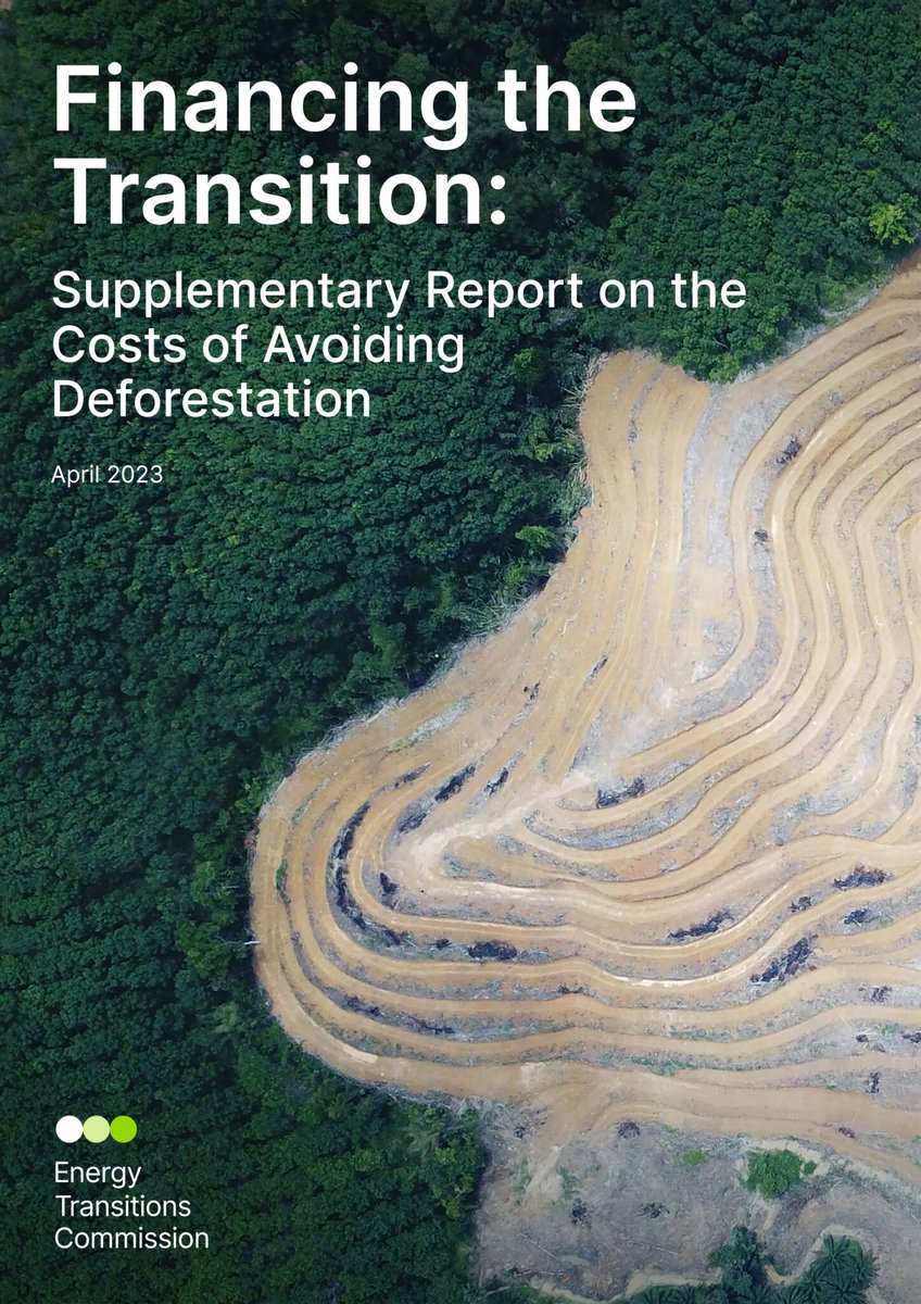 Deforestation is one of the trickiest climate problems to tackle. Our new analysis shows that even if you throw money at it a) huge sums would be required b) even then that might not fully stop deforestation energy-transitions.org/publications/f… THREAD 🧵