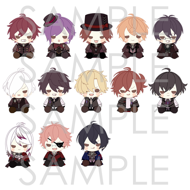 multiple boys male focus purple hair chibi black hair 6+boys blonde hair  illustration images