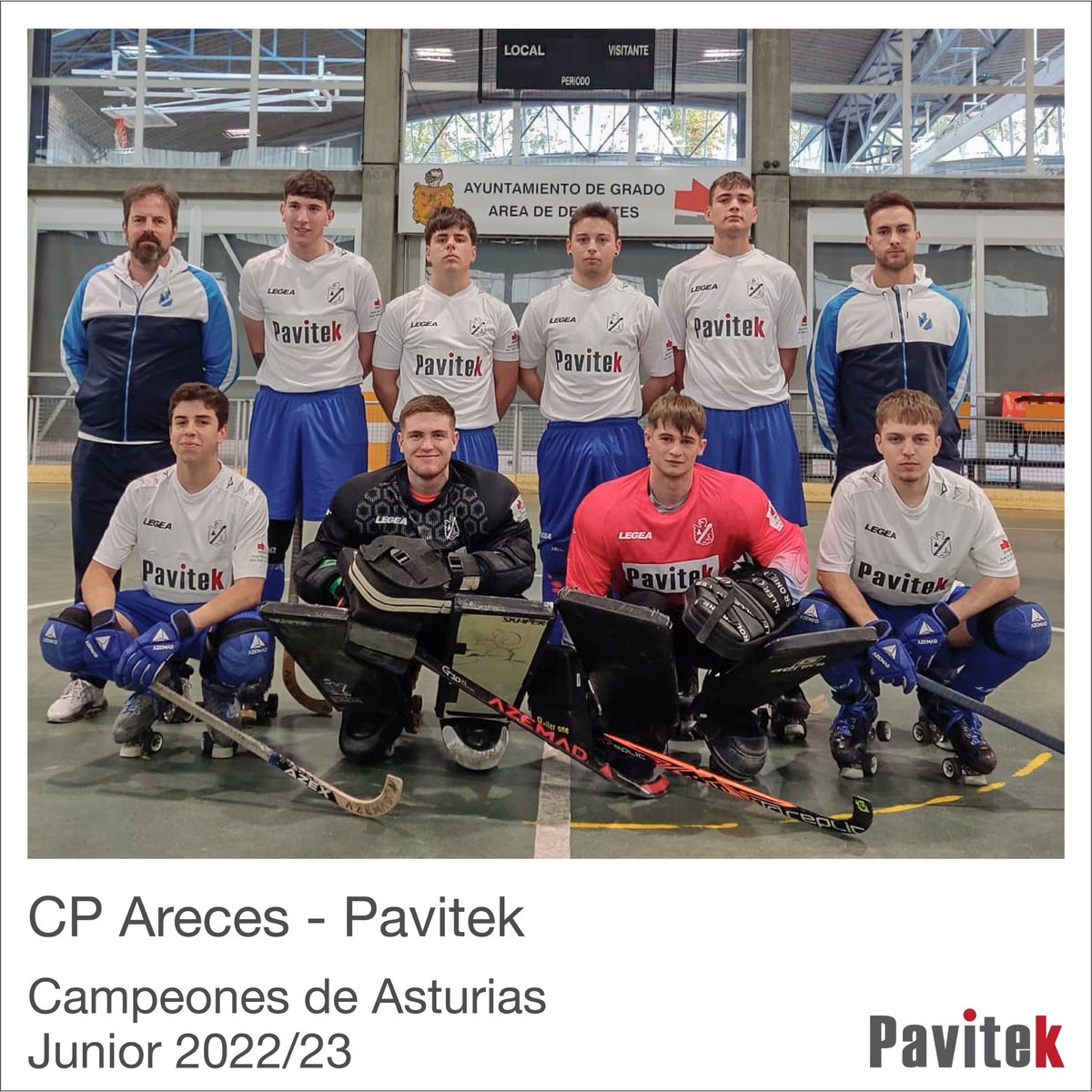 El pasado 15 de Abril el equipo Junior del @cp_areces  se proclamó Campeón de Asturias de Hockey patines.
-
Enhorabuena al club y a los jugadores!
-
#hockeypatines #hockeyasturiano #deporteasturiano #DeporteAsturiano #arecespavitek  #pavitekconeldeporte #patrociniopavitek