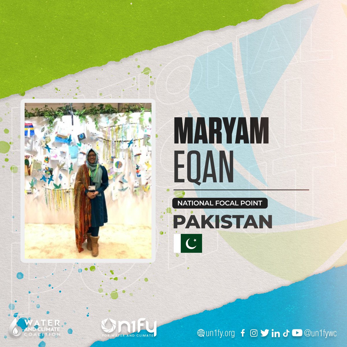 UN1FY (@un1fywc) on Twitter photo Introducing our National Focal Points for Pakistan, Zia Ur Rehman and Maryam Eqan.
Are you from Pakistan and willing to advocate for water and climate? You can reach them via email at pakistan@un1fy.org
#un2023waterconference #WaterAction #youthadvocates #un1fy #un1fywc Introducing our National Focal Points for Pakistan, Zia Ur Rehman and Maryam Eqan.
Are you from Pakistan and willing to advocate for water and climate? You can reach them via email at pakistan@un1fy.org
#un2023waterconference #WaterAction #youthadvocates #un1fy #un1fywc