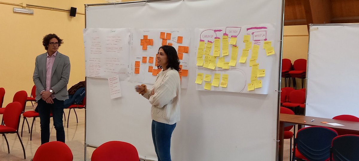 ilariamariotti5's tweet photo. Carlo Salot #galevv e Chiara Guidarelli #natworking presentano i risultati dei tavoli di lavoro: servizi per migliorare il #bilanciamentovitalavoro, #attrazione di lavoratori a distanza, importanza di una #logicasovracomunalecondivisa. E attrazione della #natura per i giovani! https://t.co/ShXnr4GJVO