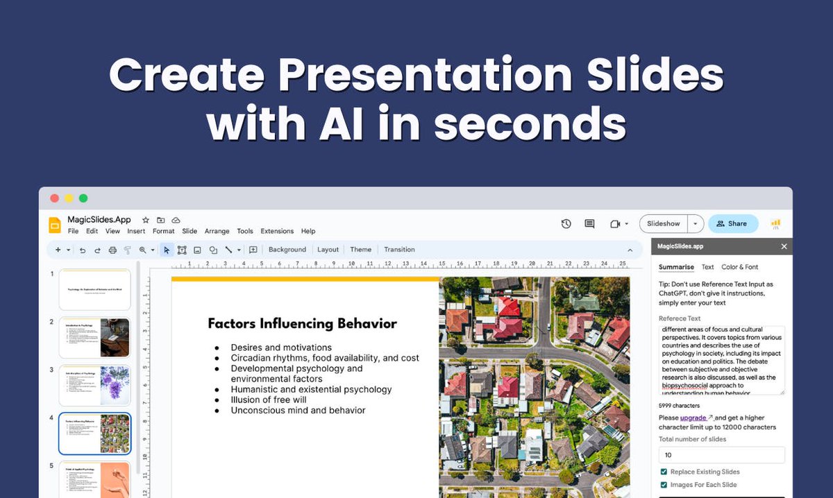 xkaramalrawi's tweet photo. [210]>[https://t.co/RgCJOSrYoU]
Ideas to professional presentations in seconds with AI
#AI #GenerativeAI #chatgpt #Apple #Azure #cybersecurity #MagicSlides #App #Automate #Presentation #Creation #Generate #Professional #Visuals #Seconds #Revolutionise #Game #Slide #Design #prompt https://t.co/6YVcZTyE12