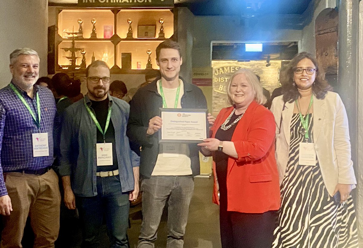 icstconference's tweet photo. Awards ceremony at the banquet #icst2023 #icst23 @AnthoVentresque @SreeUmbc https://t.co/eIbIr0hvd0