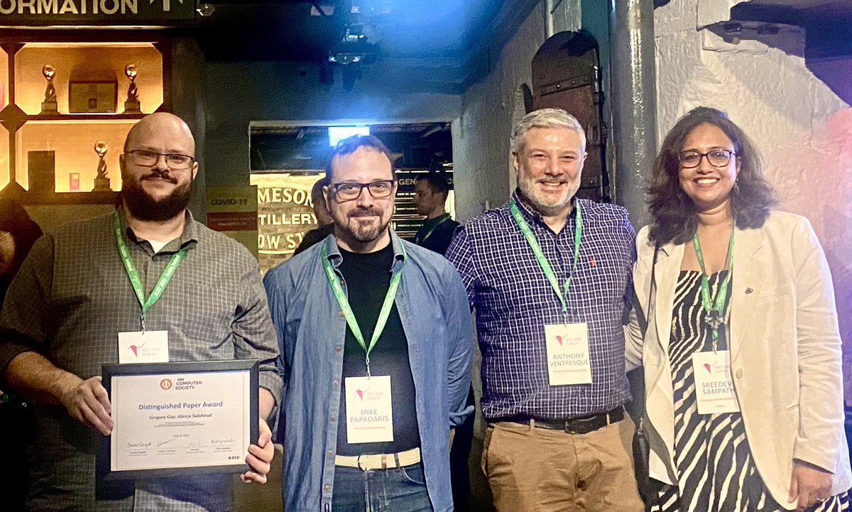 ICST (@icstconference) on Twitter photo Awards ceremony at the banquet #icst2023 #icst23 <a href="/AnthoVentresque/">Anthony Ventresque</a> <a href="/SreeUmbc/">Dr. Sreedevi Sampath</a> Awards ceremony at the banquet #icst2023 #icst23 <a href="/AnthoVentresque/">Anthony Ventresque</a> <a href="/SreeUmbc/">Dr. Sreedevi Sampath</a>