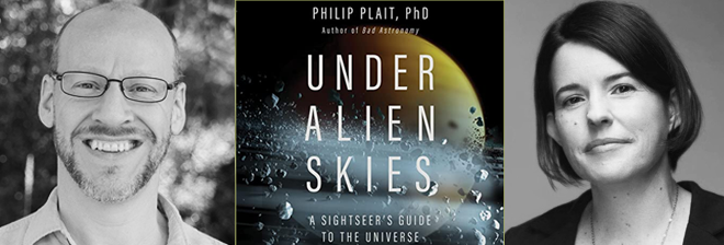 HarvardSciTalks's tweet photo. Tonight at 6pm! @BadAstronomer and @aussiastronomer guide us through the mysteries of the cosmos with UNDER ALIEN SKIES—"A rollicking, wondrous, and awe-inspiring introduction to the universe" #HSBT
Details and Registration: https://t.co/JMIQIdW6UD https://t.co/0MopWe051f
