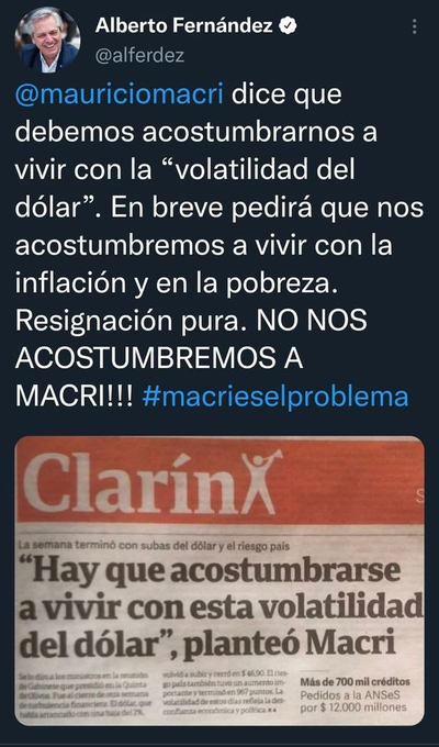 MarianaArg4's tweet photo. #DolarBlue sin techo 💸!
 Alberto Fernández #BufonDañino 👇 https://t.co/6l3Ev1lUTV