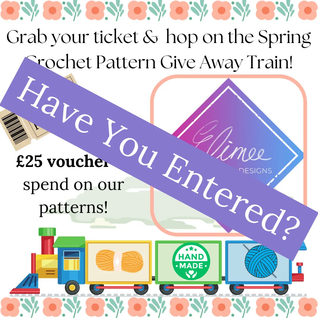 ElimeeDesigns's tweet image. Hey crochet lovers! I&apos;m teaming up with 10 other designers for a pattern giveaway 😁. I&apos;m giving away a £25 voucher to use in my pattern store. 

To enter, simply visit my Facebook business page and follow the instructions. It&apos;s that easy! 

#crochetgiveaway #freecrochetpatterns