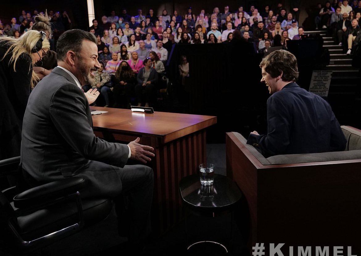 brahighmore's tweet photo. 📺| Freddie recentemente no programa do Jimmy Kimmel Live. https://t.co/GOymka6fz3