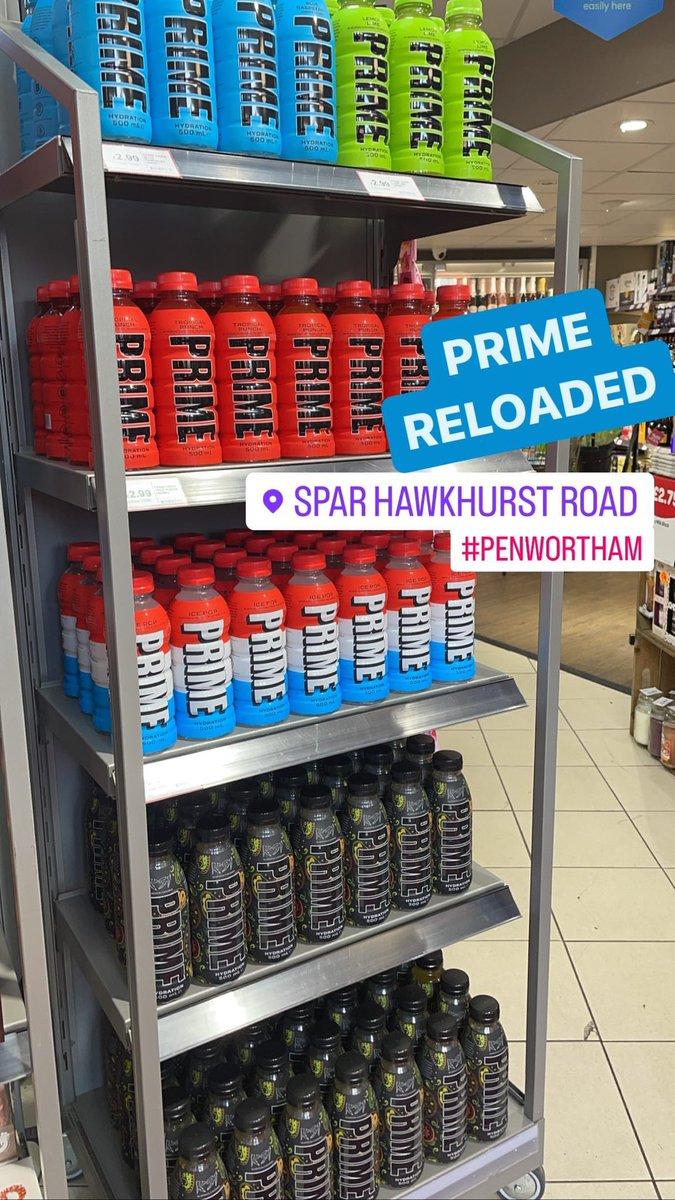 SparHawkhurstRd's tweet photo. PRIME restock! ⚡️⚡️⚡️ https://t.co/MXvLF9gG1v
