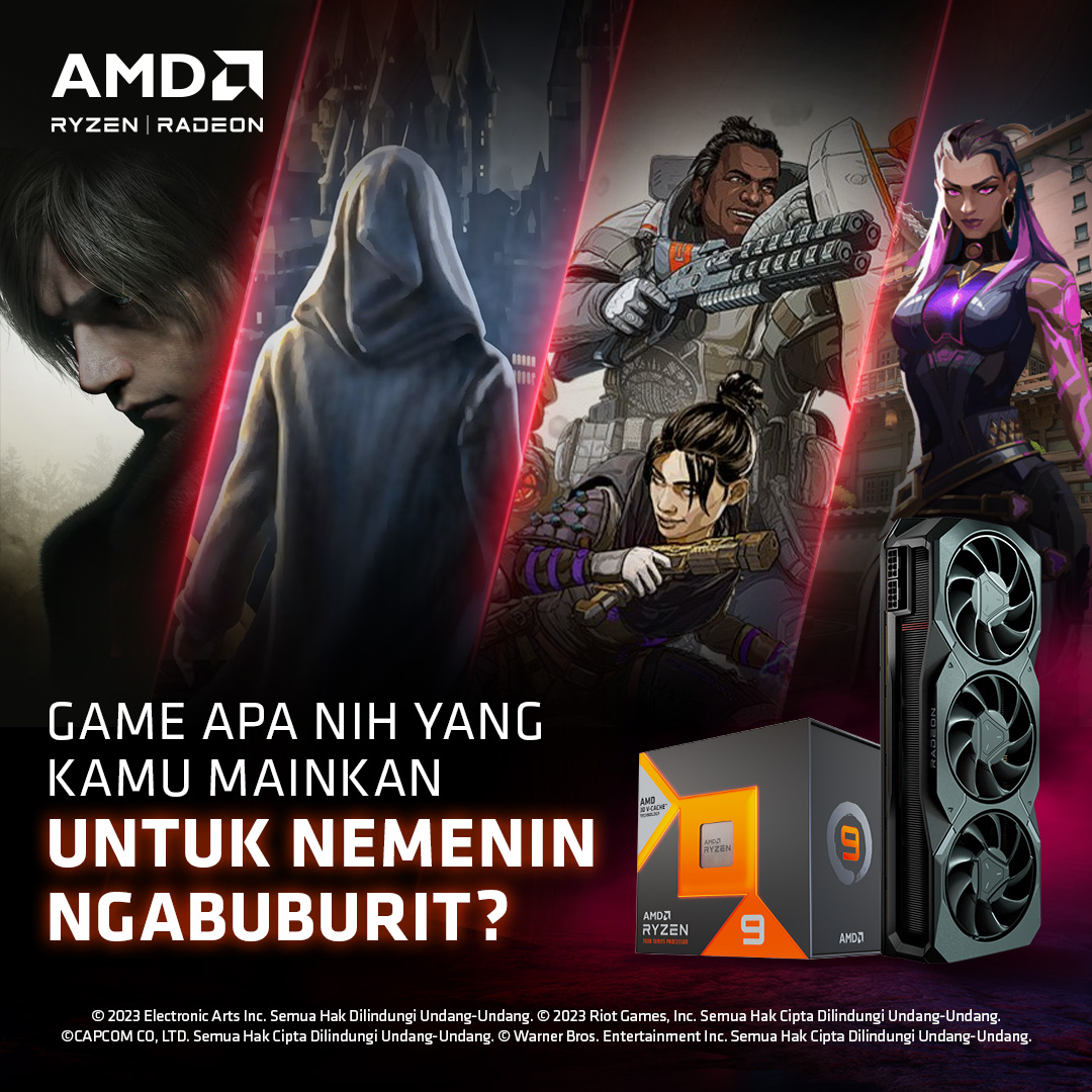 Sebentar lagi menuju lebaran nih AMDers! Belum ada yang batal kan puasanya? 😃

Supaya puasanya lancar, game AAA atau Esport apa nih untuk nemenin ngabuburit sebelum berbuka? Yuk, bagikan rekomendasi game versi kamu sebelum berbuka di kolom komentar! 

#GameOnAMD