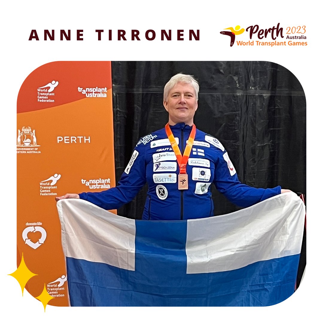 FinnParalympic's tweet photo. Anne Tirronen voitti Suomen joukkueen 1. mitalin elinsiirron saaneiden MM-kilpailuissa Australian Perthissä. Tirronen sijoittui 3:nneksi 400 metrin vapaauinnissa. 💪
Lue lisää: https://t.co/ljNX8yTcqN
#elinsiirtourheilu #transplantsport #Perth2023 @MunuainenMaksa https://t.co/HpUvrSoZqs